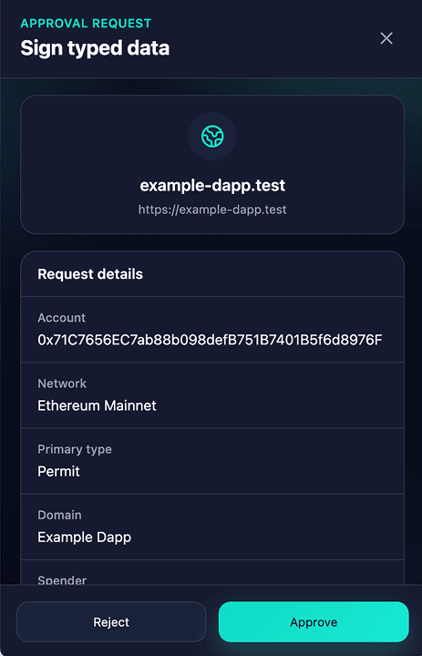 Nora Wallet application screen 13